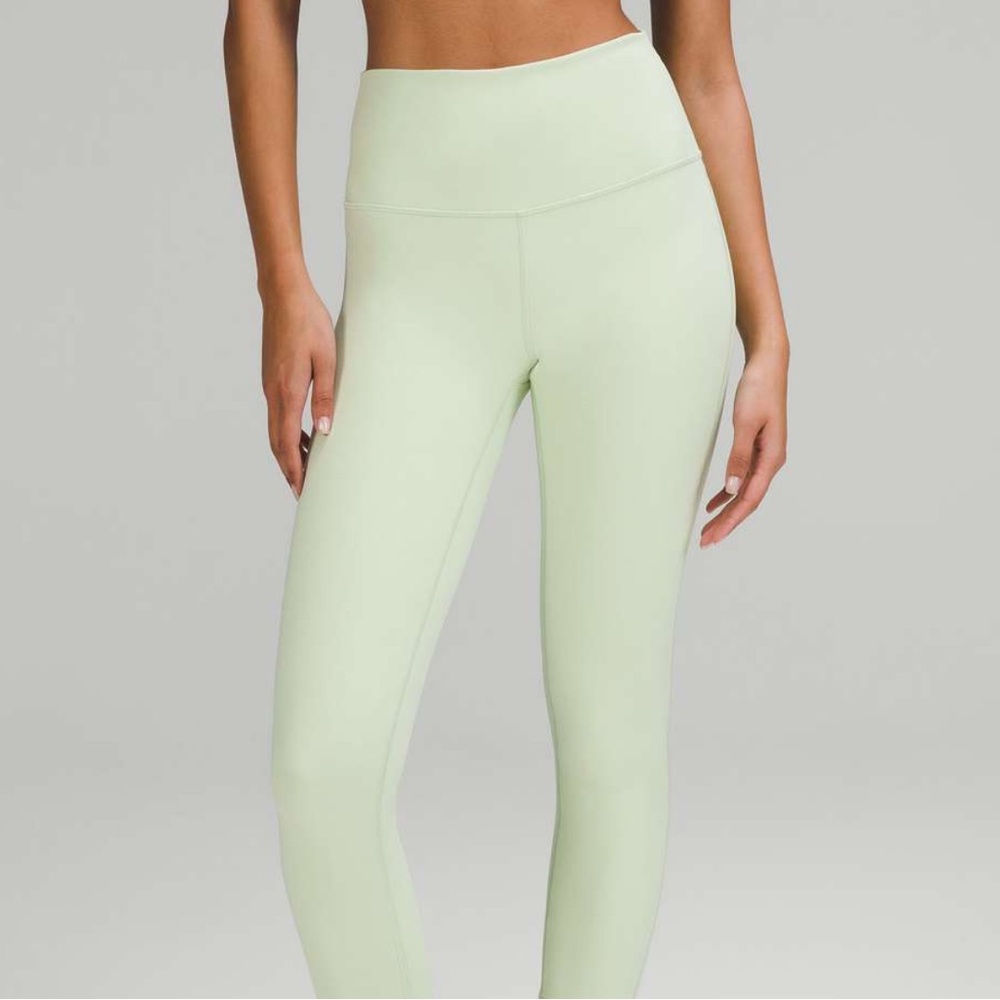 Lululemon wunder under high rise leggings 25” mint green